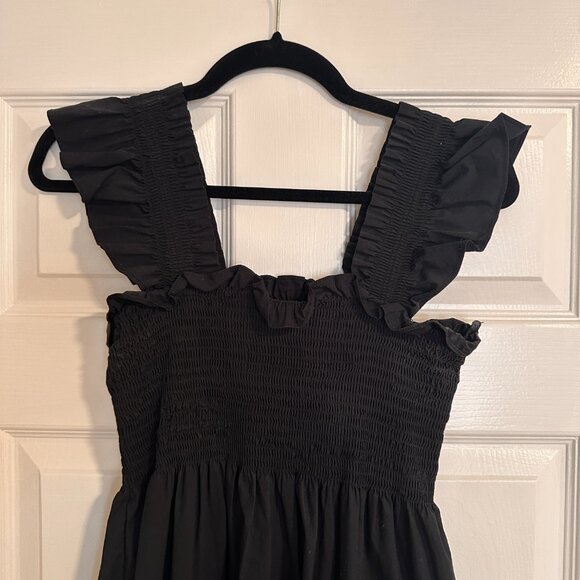 Hill House Ellie Nap Dress - Black Poplin - Picture 3 of 3